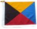 36x36in 91x91cm Zulu Z signal flag US Navy Size 7