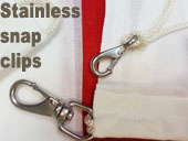 Stainless swivel eye fixed snap hooks clips marine grade steel 316 buy uk
