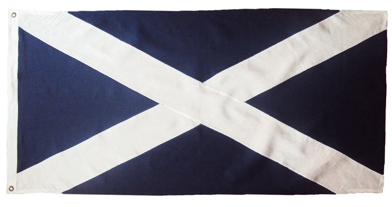 cotton nasvy Scotland Scottish saltire Sewn boat flag image buy price order size 