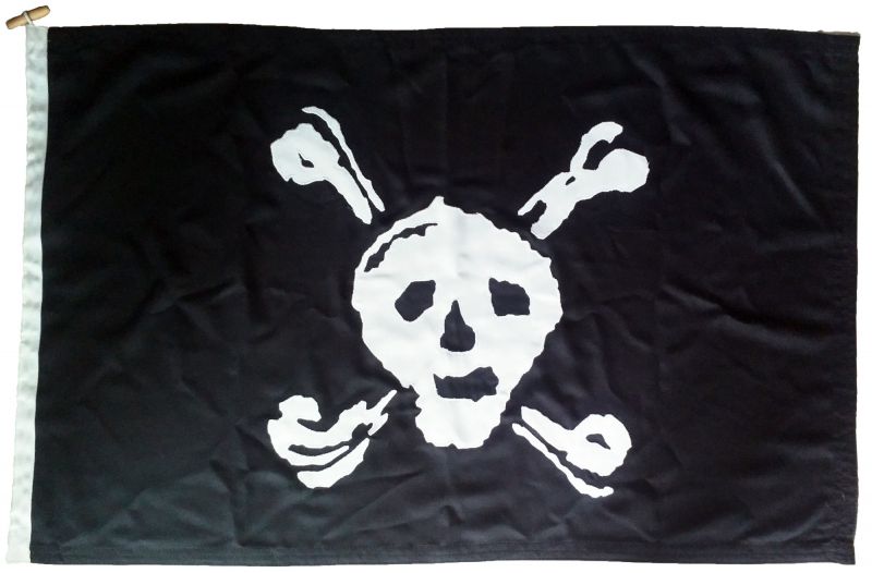 Jolly Roger pirate Stede bonnet mod approved authentic sewn flag photo cloth linen embroidered applique buy uk  image vintage old