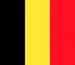 0.5yd 46x23cm Belgium flag (woven MoD fabric printed)